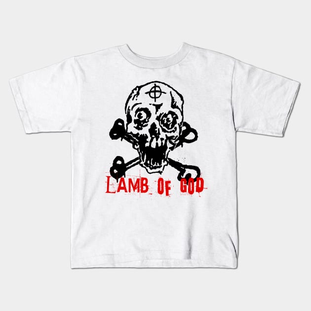 lamb of god skullnation Kids T-Shirt by tripanca mineral